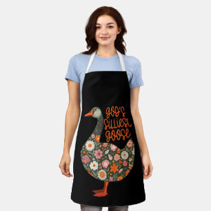 Tablier Dieu Floral Son Oie la Plus Idiote Drôle Mignon An