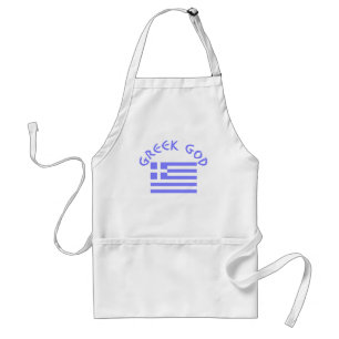 Tablier Dieu grec et drapeau de la Grèce
