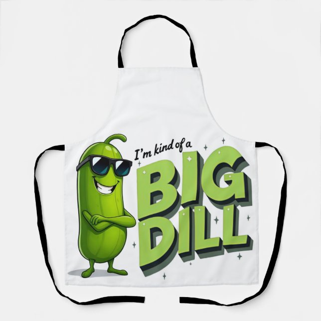 Tablier Dill Pickles Amateurs Cadeau - Drôle Drôle Dessins (Recto)