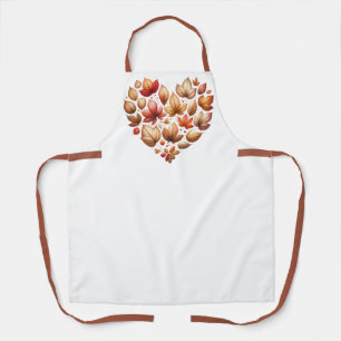 Tablier D'Impression En Forme De Coeur