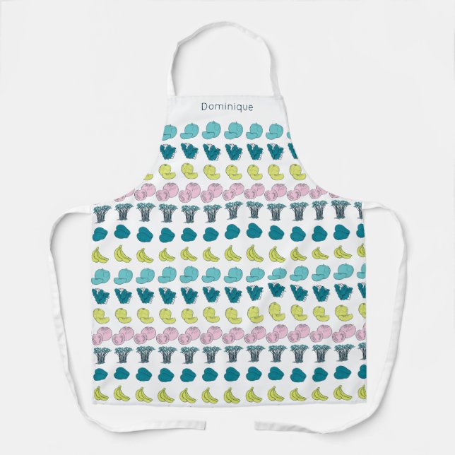 Tablier d'impression personnalisé moderne Fruit &  (Recto)