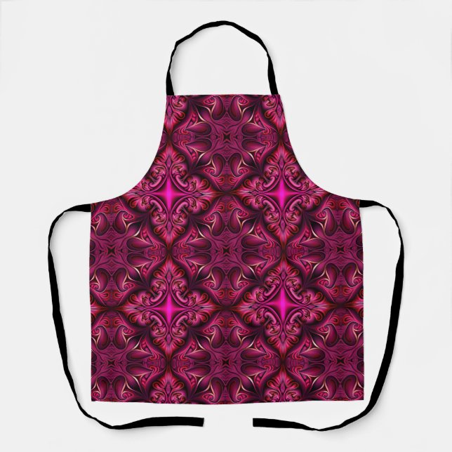 Tablier d'impression tout-en-dessus à motifs viole (Recto)