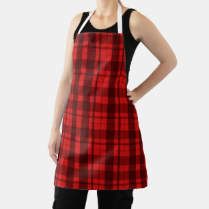 Tablier D'Impression Tout-En-Dessus Rouge, Moyen