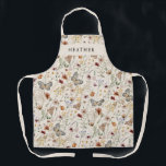 Tablier d'impression tout-en-plan Boho<br><div class="desc">Cet élégant et élégant Boho All-Over Print Aprondispose de magnifiques aquarelles peintes à la main boho herbe rustique séchée, vert sauge, un mignon papillon, et des fleurs sauvages vintages dans les tons de rouille, terracotta, violet, bleu et orange brûlé, qui sont des détails étonnants pour ajouter à votre anniversaire boho-chic...</div>