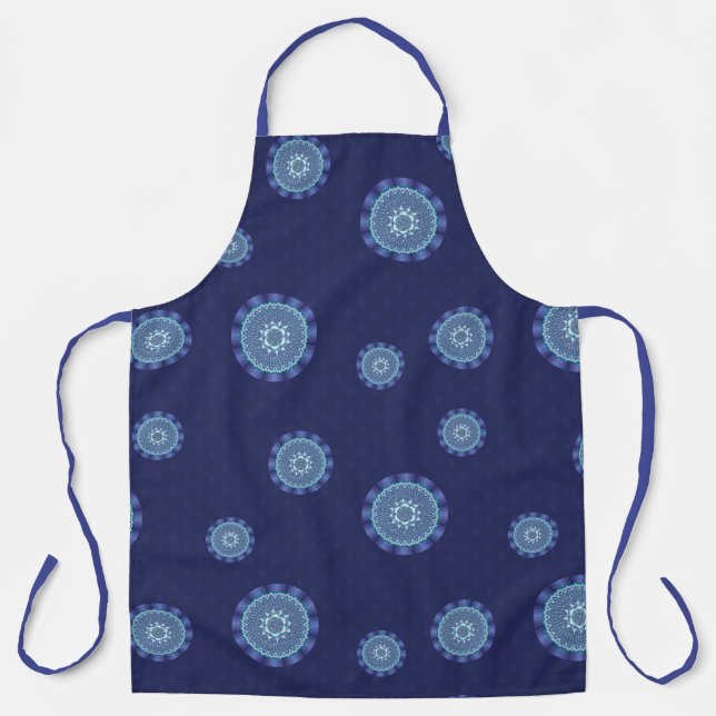 Tablier d'impression tout-en-plan Mandala Water (Recto)