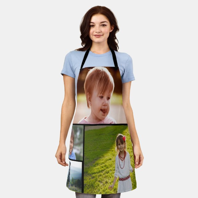 Tablier d'impression tout-en-quatre photo personna (Porté)