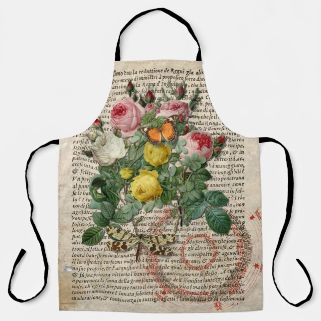Tablier d'impression tout-en-un collage antique (Recto)