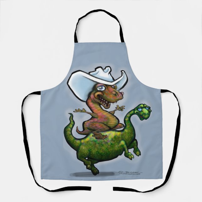 Tablier d'impression tout-en-un Dinosaures (Recto)