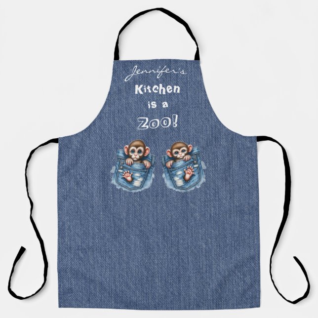 Tablier d'impression tout-en-un mignon (Recto)