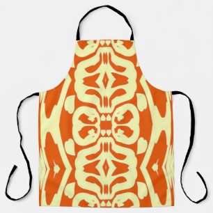 Tablier d'impression tout-en-un, motif en tissu ja