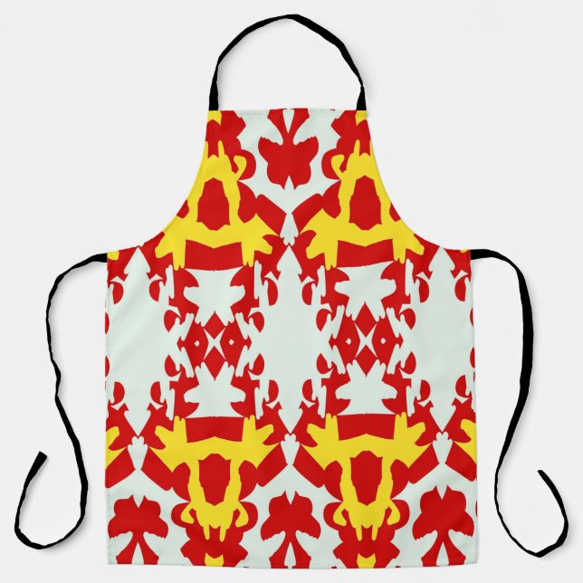 Tablier d'impression tout-en-un, un motif de tissu (Recto)