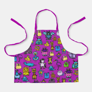 Tablier d'impression tout-en-un - violet