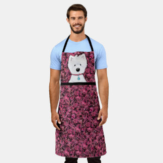 Tablier d'impressions florales