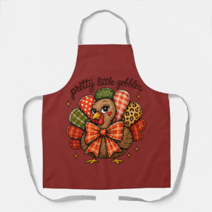 Tablier Dinde Pretty Little Gobbler de Thanksgiving 
