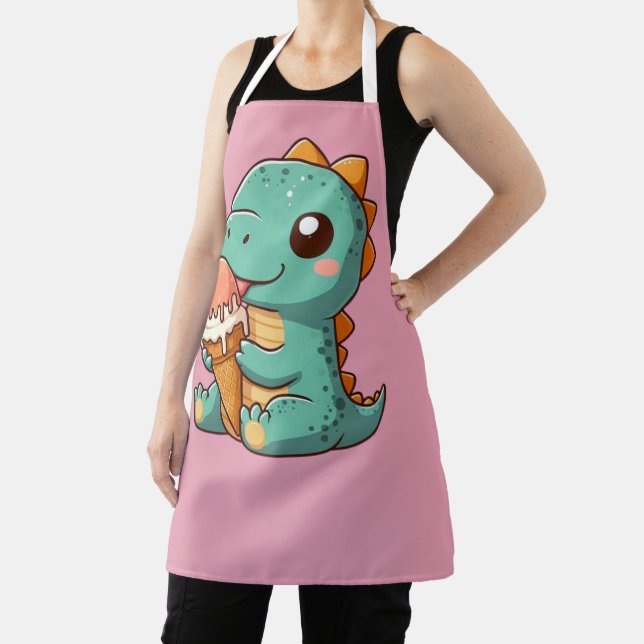 Tablier Dino mignonne de glace mangeur (Insitu)