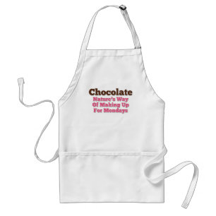 Tablier Dire d'humour de chocolat