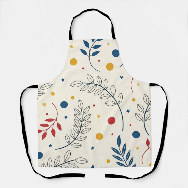 Tablier Diseño floral (Recto)