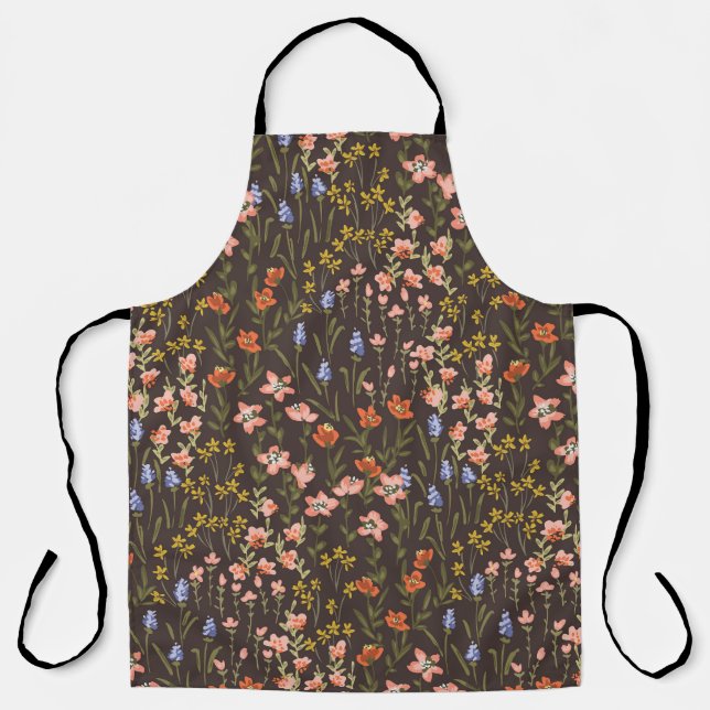 Tablier Ditsy Flowers : Vintage Mille-Fleur Motif (Recto)