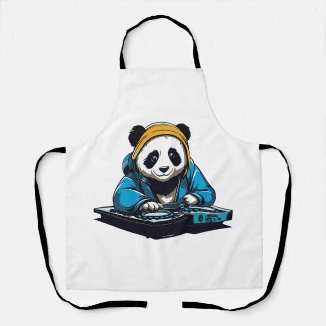 Tablier DJ Kawaii Panda (Recto)