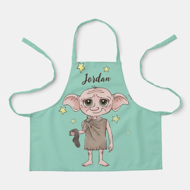 Tablier Dobby aquarelle Personnage Art (Recto)