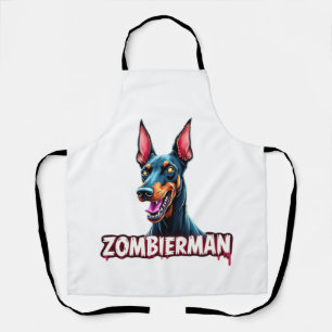 Tablier Doberman Dobie Doby Dobermann Chien Zombie Hallowe