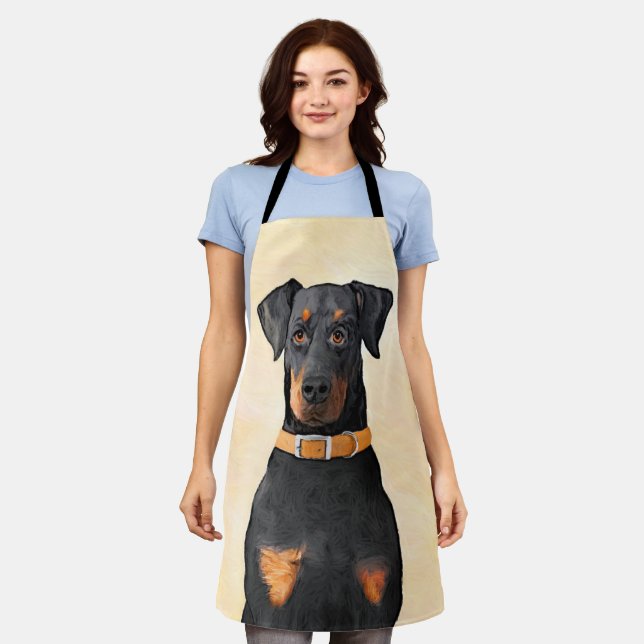 Tablier Doberman Pinscher Peinture non découpée Art origin (Porté)
