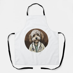 Tablier Docteur en Chien Havanais
