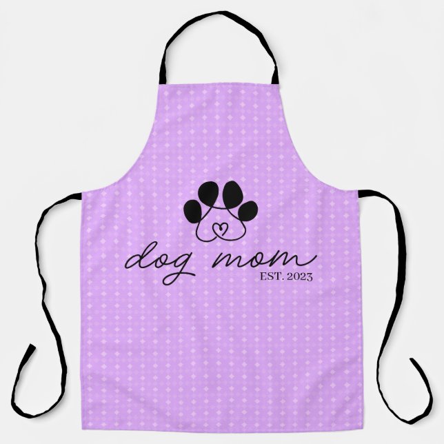 Tablier dog mom customizable (Recto)