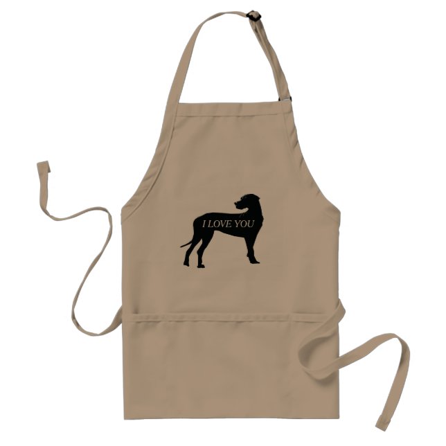 Tablier Dog noir Dog Ringer Combo MuStandard Apron (Devant)