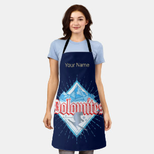 Tablier Dolomites South Tirol Retro Skier Skier Vintage