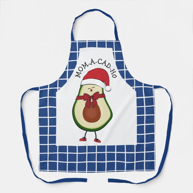 Tablier Don Avocado de vacances humoristique (Recto)