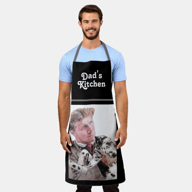Tablier Dons de Chien Dalmatien Dads Art Kitchen Apron (Porté)