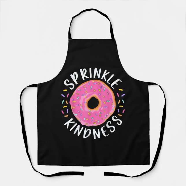 Tablier Donut Sprinkle Kindness Funny Girls Femmes Doughnu (Recto)