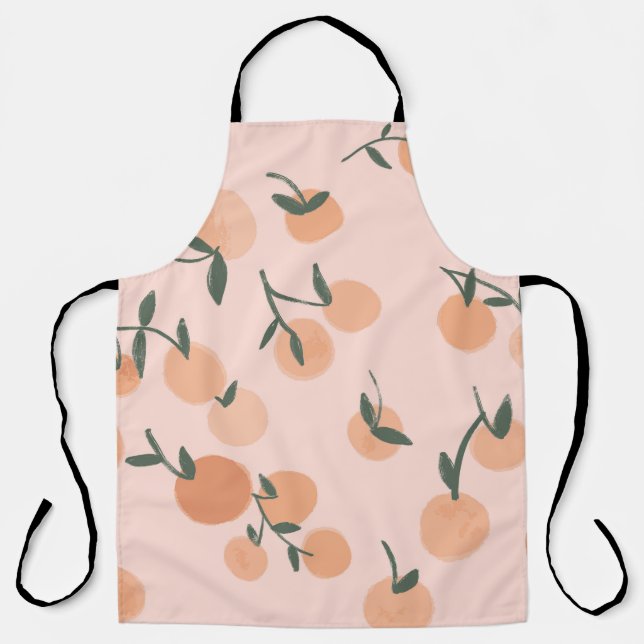 Tablier Doodart : Orange Cherry Vintage Motif (Recto)