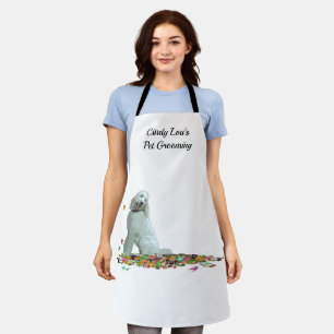 Tablier Doodle Chien En Feuille Adulte Apron