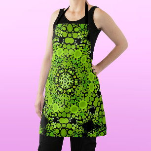 Tablier Dot Mandala Flower Green
