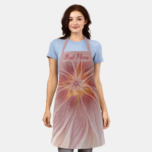 Tablier Douce Rêve Florale Rose Abstrait Fractal Meilleure