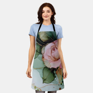 Tablier Douche romantique rose rose rose florale