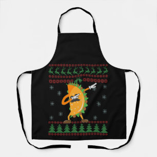 Tablier Doux de Noël moche Dabbing Dabbing Cadeau Taco