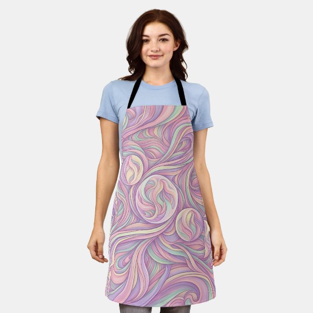 Tablier doux pastel de phase lunaire abstraite (Porté)