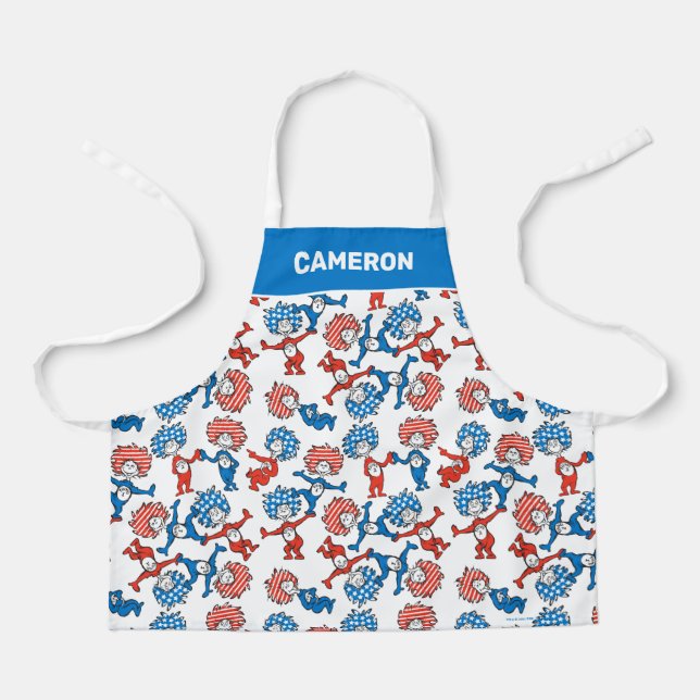 Tablier Dr. Seuss | Chose Un Chose Deux motif drapeau amér (Recto)