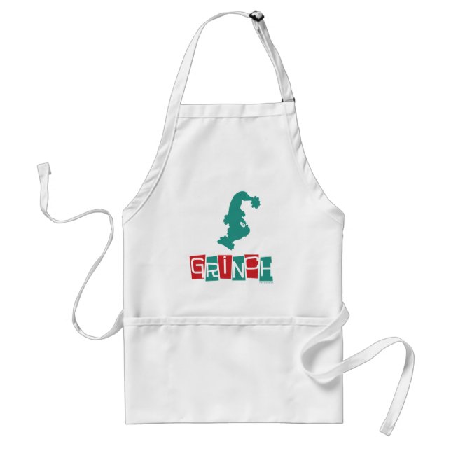 Tablier Dr. Seuss | Grinch - Rouge & Vert (Devant)