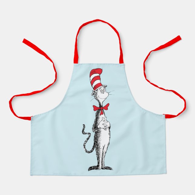 Tablier Dr. Seuss I Chat dans le Casquette debout haut (Recto)