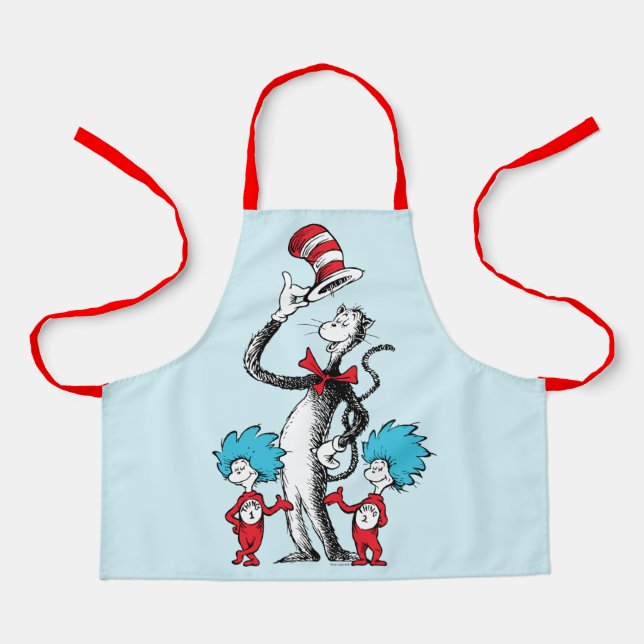 Tablier Dr. Seuss | Le Chat dans le Chapeau, Chose Une et  (Recto)
