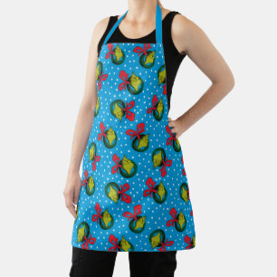 Tablier Dr. Seuss   Le Grinch   Motif de Couronne de Noël