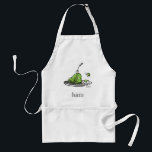 Tablier Dr. Seuss | Les Œufs verts au jambon<br><div class="desc">Ce design sous licence officielle de Dr. Seuss présente une illustration amusante et classique des œufs et du jambon verts emblématiques sur un plat. L'œuvre d'art met en valeur le célèbre jambon vert avec une fourchette posée à l'intérieur, aux côtés des œufs verts rebondissants, et est complétée par le simple...</div>
