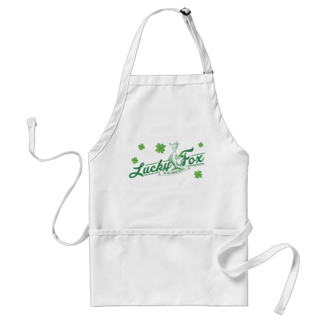 Tablier Dr Seuss | Lucky Fox Dans Ses Chaussettes Irlandai (Devant)