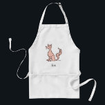 Tablier Dr. Seuss | Renard Rose<br><div class="desc">Ce design sous licence officielle de Dr. Seuss présente une illustration classique et minimaliste du personnage fantaisiste du renard rose. Le personnage est représenté assis, les yeux fermés et avec une queue touffue, accompagné du mot "renard" et de la signature authentique de Dr. Seuss. Cette œuvre d'art simple mais reconnaissable...</div>