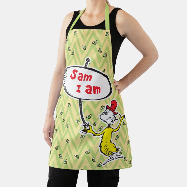 Tablier Dr Seuss| Symbole de retenue Sam-I-Am (Insitu)