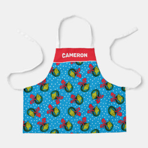Tablier Dr Seuss   The Grinch   Motif de couronne de Noël